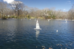 Model Boat At Conservancy Water-Central Park