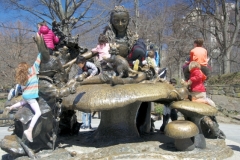 Children's Play Atop Alice In Wonderland Statue-Central Park