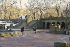 A Somewhat Quieter Bethesda Terrace In Central Park In Winter