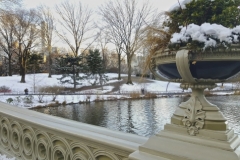 Looking SE From Central Park's Bow Bridge, In Winter