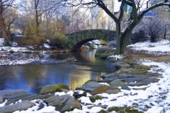 Looking SE To Central Park's Stunning Gapstow Bridge In Winter