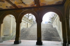 Winter Day At Bethesda Terrace In Central Park