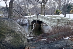 Wintertime At The Bow Bridge, Central Park