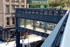 High Line View To Street From 10th Avenue Square