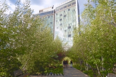 Looking North Along The High Line-Standard Hotel In Background