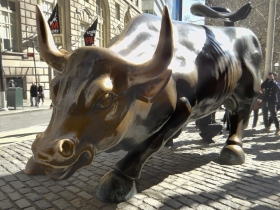 Charging Bull Sculpture-Lower Manhattan