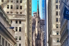 Trinity Church Viewed From Wall St